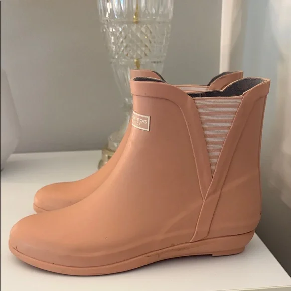 London Fog Blush Women's Ankle Rain Boots - Picture 2 of 6